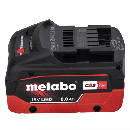 Metabo WB 18 LTX BL 15-125 Quick akumulatorowa szlifierka kątowa 18 V 125 mm bezszczotkowa + 1x akumulator 8,0 Ah + metaBOX - bez ładowarki