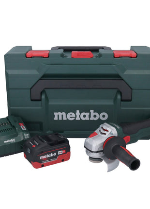 Metabo WB 18 LTX BL 15-125 Meuleuse d'angle sur batterie Quick 18 V 125 mm sans balais + 1x batterie 10,0 Ah + chargeur + métaBOX