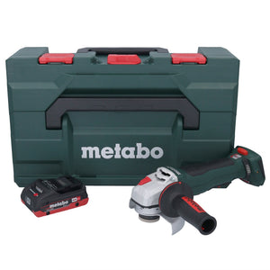 Metabo WPB 18 LT BL 11-125 Quick Akku Winkelschleifer 18 V 125 mm Brushless + 1x Akku 4,0 Ah + metaBOX - ohne Ladegerät