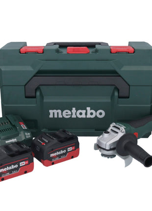 Metabo W 18 L BL 9-125 Akku Winkelschleifer 18 V 125 mm Brushless + 2x Akku 5,5 Ah + Ladegerät + metaBOX - Toolbrothers