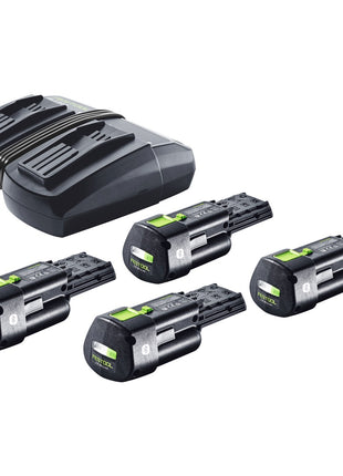 Festool Energie Set 4x BP 18 Li 3,0 Ergo I Akku 18 V 3,0 Ah / 3000 mAh Li-Ion ( 4x 577704 ) + TCL 6 DUO Doppel Ladegerät ( 577017 ) - Toolbrothers