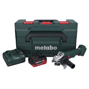 Metabo W 18 L 9-125 Akku Winkelschleifer 18 V 125 mm + 1x Akku 5,5 Ah + Ladegerät + metaBOX