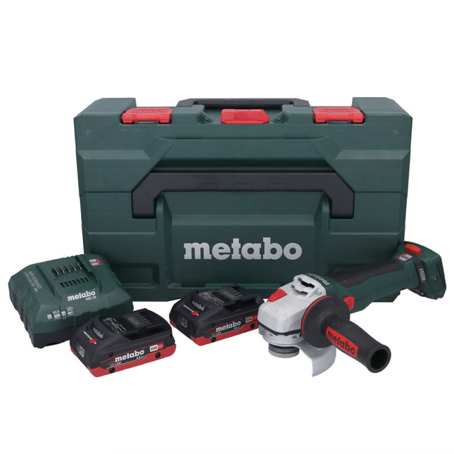 Metabo WB 18 LT BL 11-125 Quick Akku Winkelschleifer 18 V 125 mm Brushless + 2x Akku 4,0 Ah + Ladegerät + metaBOX - Toolbrothers