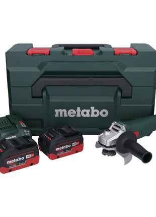 Metabo W 18 L 9-125 Akku Winkelschleifer 18 V 125 mm + 2x Akku 8,0 Ah + Ladegerät + metaBOX - Toolbrothers