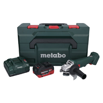 Metabo W 18 L 9-125 Akku Winkelschleifer 18 V 125 mm + 1x Akku 10,0 Ah + Ladegerät + metaBOX - Toolbrothers