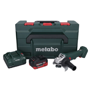 Metabo W 18 L 9-125 Akku Winkelschleifer 18 V 125 mm + 1x Akku 10,0 Ah + Ladegerät + metaBOX