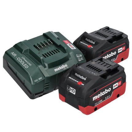 Metabo WB 18 LT BL 11-125 Quick Akku Winkelschleifer 18 V 125 mm Brushless + 2x Akku 5,5 Ah + Ladegerät + metaBOX ( 613054660 ) - Toolbrothers