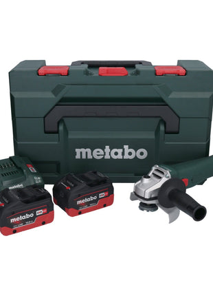 Metabo W 18 L 9-125 Akku Winkelschleifer 18 V 125 mm + 2x Akku 10,0 Ah + Ladegerät + metaBOX - Toolbrothers