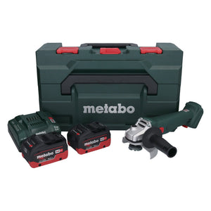 Metabo W 18 L 9-125 Akku Winkelschleifer 18 V 125 mm + 2x Akku 10,0 Ah + Ladegerät + metaBOX