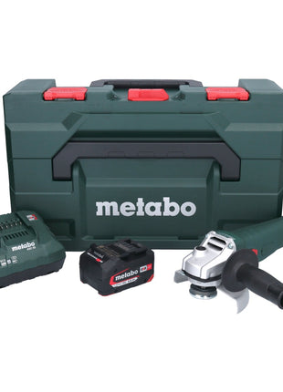 Meuleuse d'angle sans fil Metabo W 18 7-125 18 V 125 mm + 1x batterie 4,0 Ah + chargeur + metaBOX