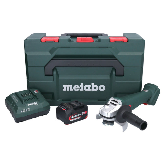 Metabo W 18 7-125 Akku Winkelschleifer 18 V 125 mm + 1x Akku 4,0 Ah + Ladegerät + metaBOX