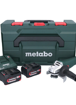 Metabo W 18 7-125 Akku Winkelschleifer 18 V 125 mm + 2x Akku 4,0 Ah + Ladegerät + metaBOX ( 602371510 )