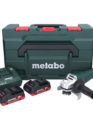 Metabo W 18 7-125 Akku Winkelschleifer 18 V 125 mm + 2x Akku 4,0 Ah + Ladegerät + metaBOX - Toolbrothers