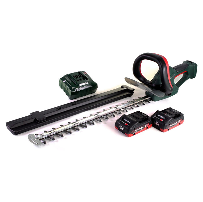 Metabo AHS 18-55 V Cordless Hedge Trimmer 53cm 18V + 2x Batteries 4.0Ah + Charger