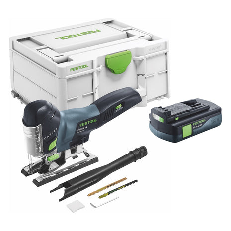 Festool CARVEX PSC 420-Basic Seghetto alternativo a batteria 18 V 120 mm Brushless + 1x batteria 3,0 Ah + Systainer - senza caricabatterie