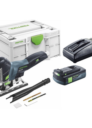 Festool CARVEX PSC 420-Basic scie sauteuse pendulaire sur batterie 18 V 120 mm sans balais + 1x batterie 3,0 Ah + chargeur + systainer