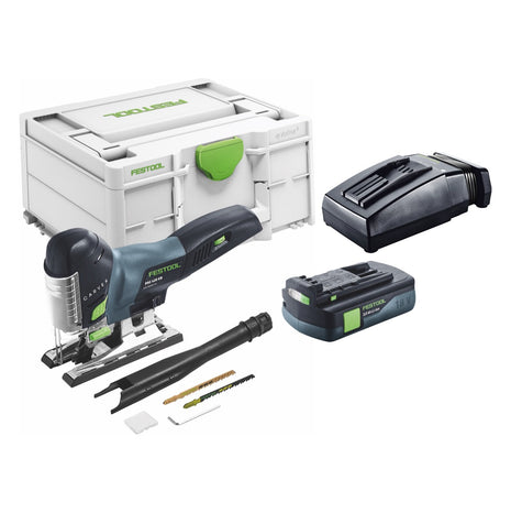 Festool CARVEX PSC 420-Basic scie sauteuse pendulaire sur batterie 18 V 120 mm sans balais + 1x batterie 3,0 Ah + chargeur + systainer