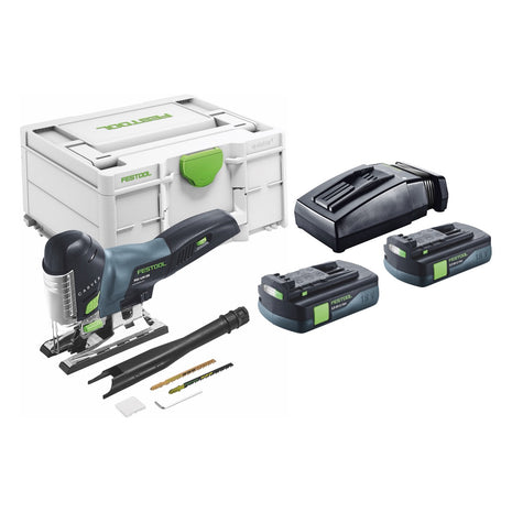 Festool CARVEX PSC 420-Basic akumulatorowa wyrzynarka wahadłowa 18 V 120 mm bezszczotkowa + 2x akumulator 3,0 Ah + ładowarka + Systainer