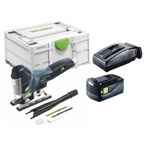 Festool CARVEX PSC 420-Basic scie sauteuse pendulaire sur batterie 18 V 120 mm sans balais + 1x batterie 5,0 Ah + chargeur + systainer