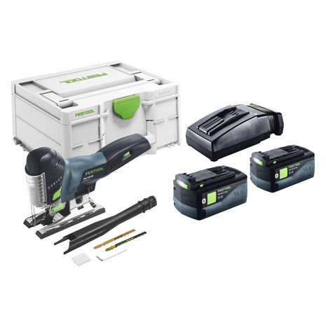 Festool CARVEX PSC 420-Basic scie sauteuse pendulaire sur batterie 18 V 120 mm sans balais + 2x batteries 5,0 Ah + chargeur + systainer