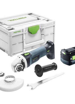 Festool AGC 18-125 EB-Basic Akku Winkelschleifer 18 V 125 mm Brushless + 1x Akku 5,0 Ah + Systainer - ohne Ladegerät - Toolbrothers