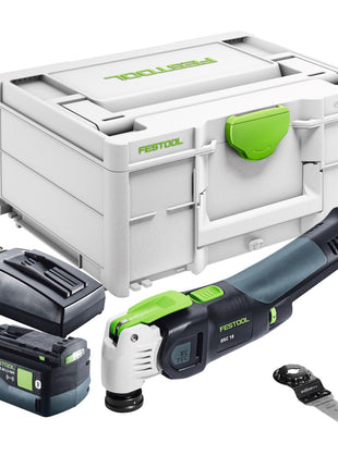 Festool VECTURO OSC 18 E-Basic Akku Oszillierer 18 V Starlock Max Brushless + 1x Akku 5,0 Ah + Ladegerät + Systainer - Toolbrothers