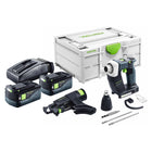 Festool DURADRIVE DWC 18-2500 Basic Akku Bauschrauber 18 V 18 Nm Brushless + 2x Akku 5,0 Ah + Ladegerät + Systainer - Toolbrothers