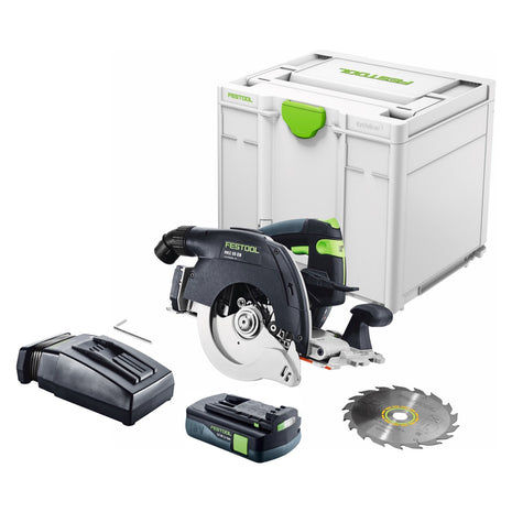 Festool HKC 55 EB-Basic Akku Handkreissäge 18 V 160 mm Brushless + 1x Akku 3,0 Ah + Ladegerät + Systainer - Toolbrothers