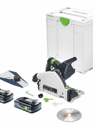 Festool TSC 55 KEB-Basic Akku Tauchsäge 18 V / 36 V ( 2x 18 V ) 160 mm Brushless + 2x Akku 4,0 Ah + Systainer - ohne Ladegerät - Toolbrothers