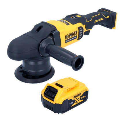 Pulidora excéntrica a batería DeWalt DCM 848 N 18 V 125 mm sin escobillas + 1x batería 5,0 Ah - sin cargador