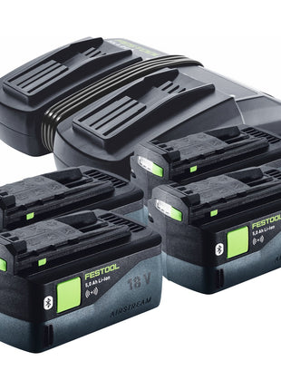 Festool CTMC MIDI I-Plus Akku Absaugmobil 36 V ( 2x 18 V ) Staubkl. M ( 577672 ) + 4x Akku 5,0 Ah + Doppelladegerät + Systainer - Toolbrothers