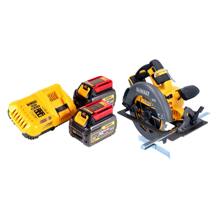 DeWalt DCS 575 T2 Sega circolare manuale a batteria 54 V FlexVolt 190 mm Brushless + 2x batteria 6,0 Ah + caricabatterie