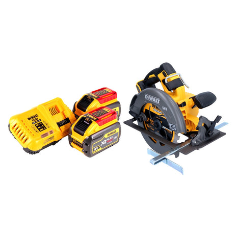 Akumulatorowa pilarka tarczowa DeWalt DCS 575 X2 54 V FlexVolt 190 mm bezszczotkowa + 2x akumulator 9,0 Ah + ładowarka