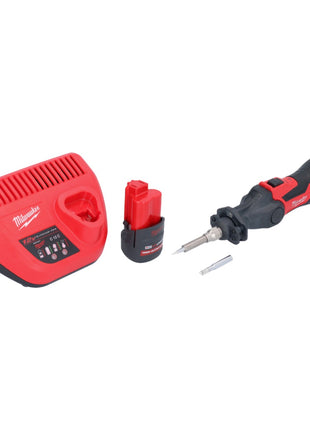 Milwaukee M12 SI-251 Akku Lötkolben 12 V 400 °C + 1x Akku 2,5 Ah + Ladegerät - Toolbrothers