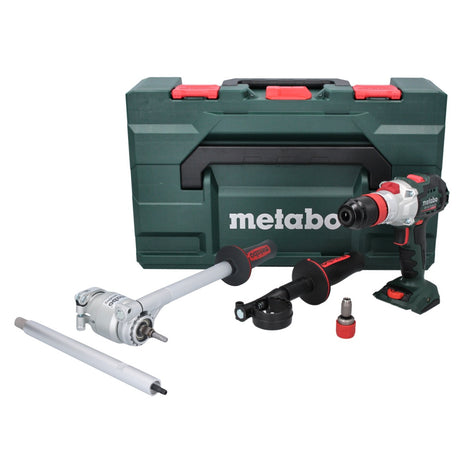 Metabo SB 18 LTX BL Q I Akku Schlagbohrschrauber 18 V 130 Nm Brushless + PowerX3 Drehmomentvorsatz + metaBOX - ohne Akku, ohne Ladegerät