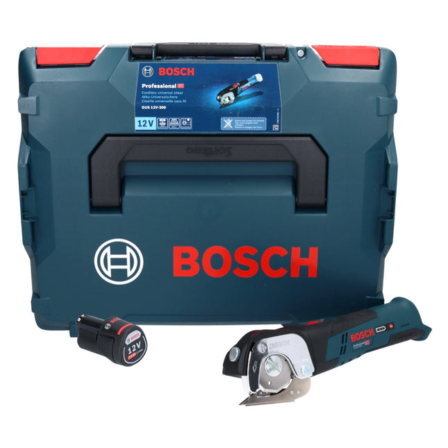 Bosch GUS 12V-300 Professional Akku Universalschere 12 V + 1x Akku 2,0 Ah + L-Boxx - ohne Ladegerät
