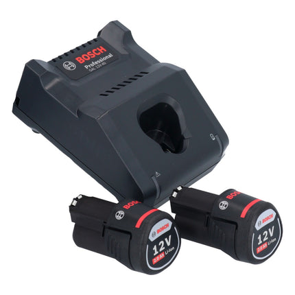 Bosch GUS 12V-300 Professional cordless universal shears 12 V ( 06019B2904 ) + 2x rechargeable battery 2.0 Ah + charger + L-Boxx