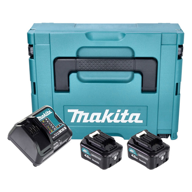 Makita Power Source Kit ( 197641-2 ) 2x BL 1041 B batterie 12 V max. 4,0 Ah CXT + DC 10 SB chargeur + Makpac