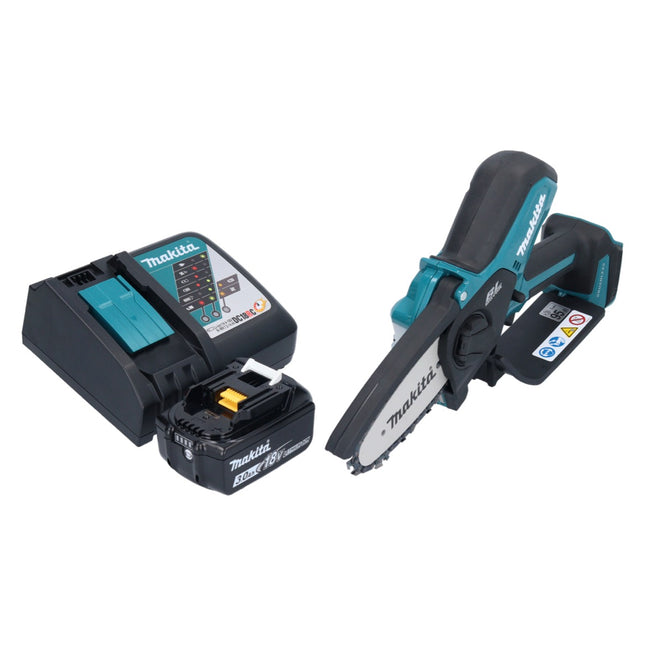 Recortadora sin cable Makita DUC 101 RF01 18 V 10 cm sin escobillas + 1x batería 3,0 Ah + kit cargador