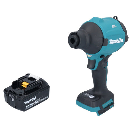 Makita DAS 180 T1 Akku Gebläse 18 V Brushless + 1x Akku 5,0 Ah - ohne Ladegerät - Toolbrothers