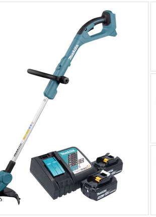 Makita DUR 193 RF2 Akku Rasentrimmer 18 V 260 mm + 2x Akku 3,0 Ah + Ladegerät - Toolbrothers