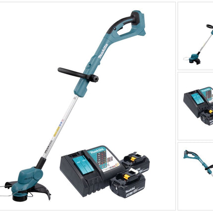 Makita DUR 193 RM Akku Rasentrimmer 18 V 260 mm + 2x Akku 4,0 Ah + Ladegerät - Toolbrothers