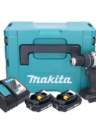 Makita DHP 484 RAJB perceuse à percussion sans fil 18 V 54 Nm sans balais noir + 2x batteries 2,0 Ah + chargeur + Makpac