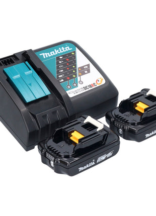 Makita DHP 484 RAJB perceuse à percussion sans fil 18 V 54 Nm sans balais noir + 2x batteries 2,0 Ah + chargeur + Makpac