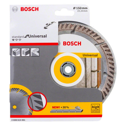 Bosch Standard for Universal Diamanttrennscheibe 150 x 22,23 mm 20 Stk. ( 20x 2608615062 ) - Toolbrothers
