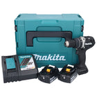 Makita DHP 484 RMJB Akku Schlagbohrschrauber 18 V 54 Nm Brushless Schwarz + 2x Akku 4,0 Ah + Ladegerät + Makpac - Toolbrothers