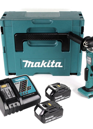 Makita BDA 351 RFJ Akku Winkelbohrmaschine 18 V 13,5Nm + 2x Akku 3,0Ah + Ladegerät + Makpac - Toolbrothers