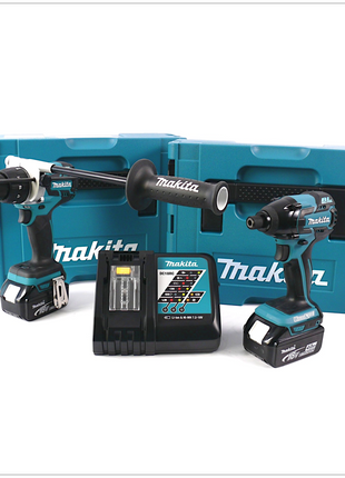 Makita DLX 2040 MJ : DHP 481 & DTD 129 im MAKPAC inkl. 2x BL1840 B Akkus + DC 18 RC Ladegerät - Toolbrothers