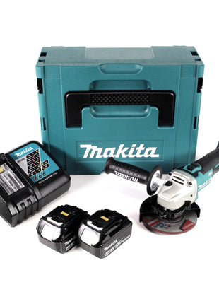 Makita DGA 504 RMJ Akku Winkelschleifer 18V 125mm Brushless + 2x Akku 4,0Ah + Ladegerät + Makpac - Toolbrothers