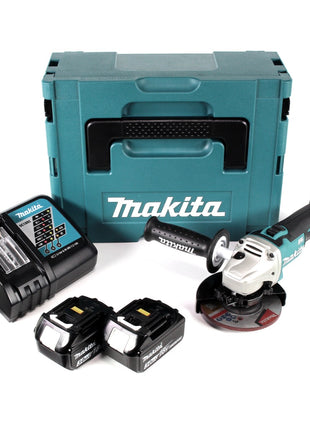 Makita DGA 504 RFJ Akku Winkelschleifer 18V 125mm Brushless + 2x Akku 3,0Ah + Ladegerät + Makpac - Toolbrothers